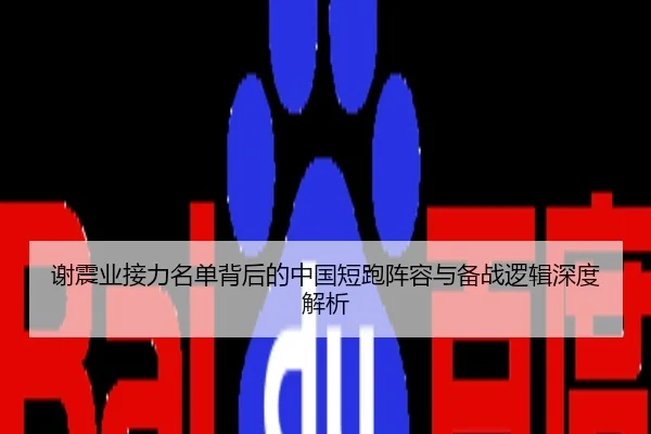 谢震业接力名单背后的中国短跑阵容与备战逻辑深度解析